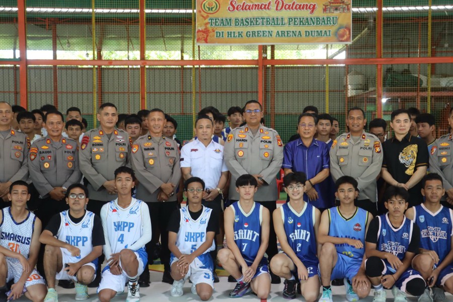 Basketball Cup Polres Dumai  2025 Diadakan Klenteng Hock Liong Kiong