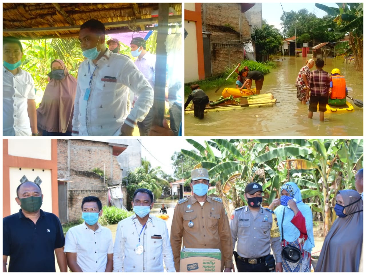 Peduli Masyarakat Bantaran Sungai Rampah,  Darma Wijaya Kunjungi Korban  Banjir