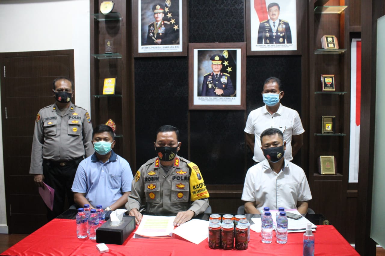 Kapolres Sergai Gelar Konferensi Pers, Kasus Tewasnya Pemerkosa Putri Kandung