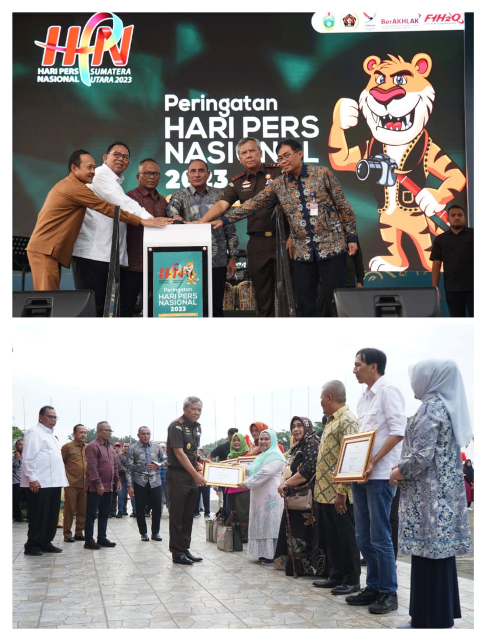 Kajati Sumut Idianto Hadiri Pembukaan Pameran Hari Pers Nasional 2023