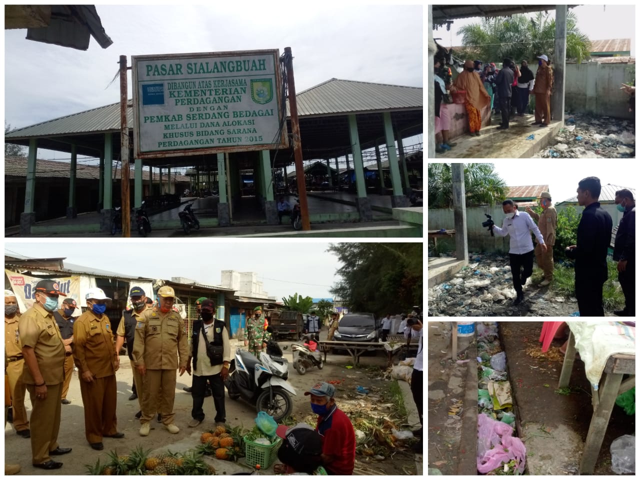 Lakukan Sidak Bupati Sergai Berang, Pajak Sialang Buah Banjir Sampah