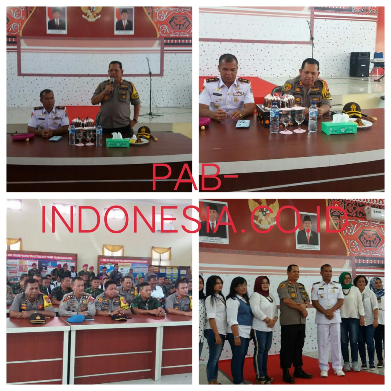 Sinergisitas TNI -Polri, Kapolres Belawan Berikan Suprise Kepada Danyon Marharlan