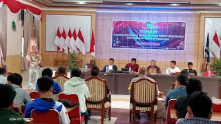 Ketua Bawaslu Pakpak Bharat Hadiri Sosialisasi Tahapan Pemilihan Bupati dan Wabup  oleh KPUD