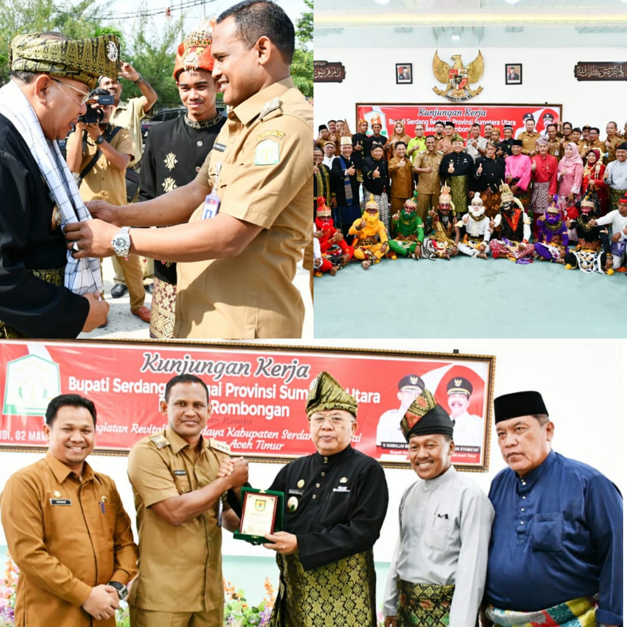 Menjalin Persaudaraan  Persamaan Budaya,Bupati Sergai kunker Ke Aceh Timur