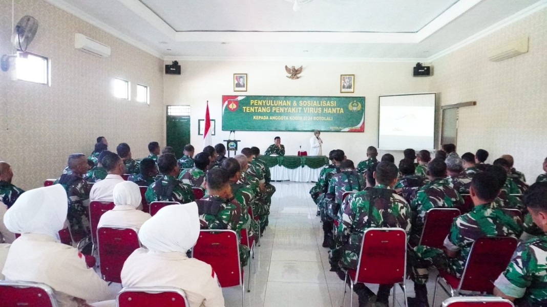 Waspada Hanta Virus, Kodim 0724/Boyolali Bekali Prajurit Pengetahuan Pencegahan Penyakit Menular