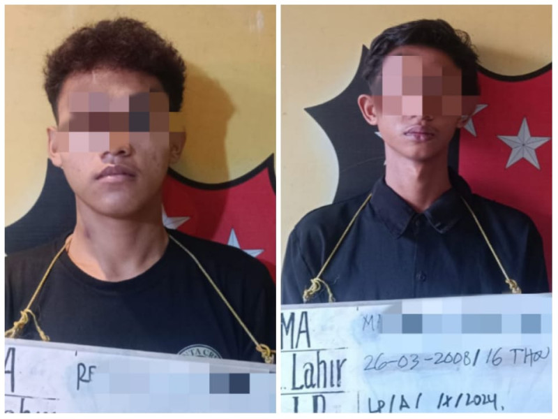 Team Patroli Gabungan Polsek,Brimob dan Dit Samapta Polda Sumut Tangkap Anggota Genk Motor