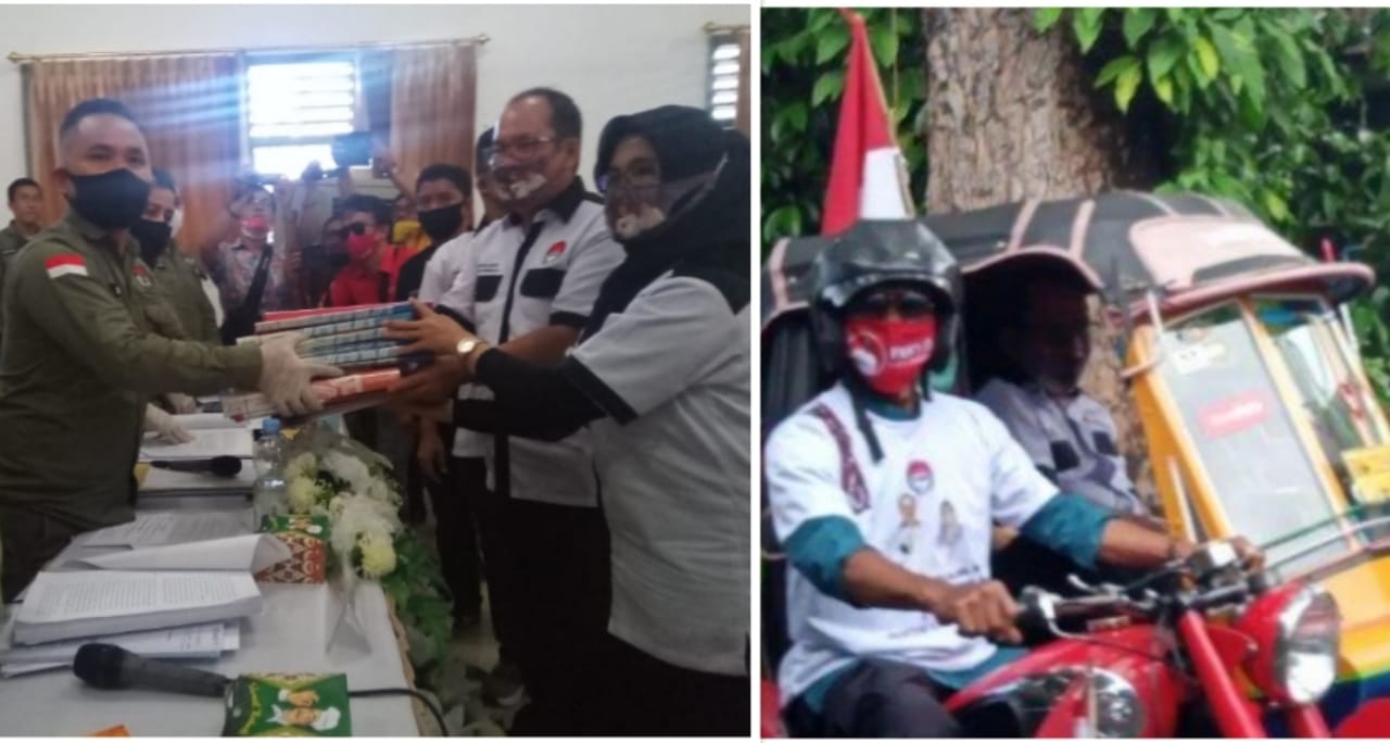 Diusung Delapan Parpol, Pasangan Ir Asner Silalahi MT – dr Susanti Dewayani Daftar ke KPUD Siantar
