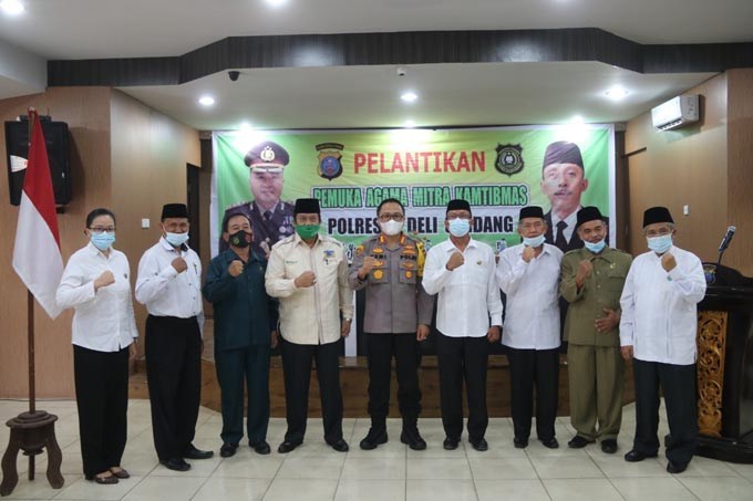 Kapolresta Deli Serdang Lantik Pengurus PAMK 