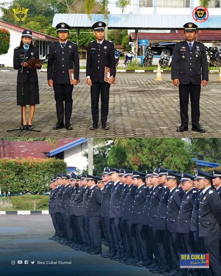 Bea Cukai Dumai Peringati HUT ke-79 dengan Apel Khusus dan Ramah Tamah
