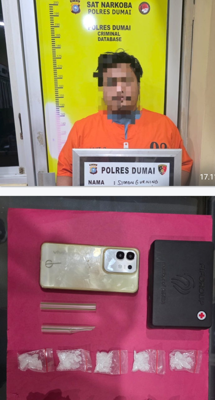Sedang Transaksi Narkoba, Pria ini Diciduk Tim Opsnal Satres Narkoba Polres Dumai