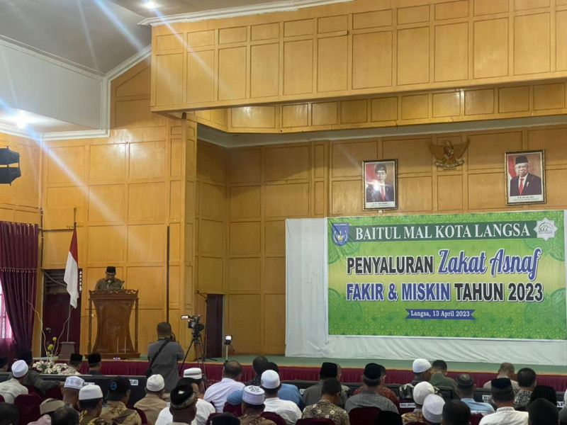 Baitul Mal Kota Langsa Salurkan Zakat Asnaf Fakir dan Miskin