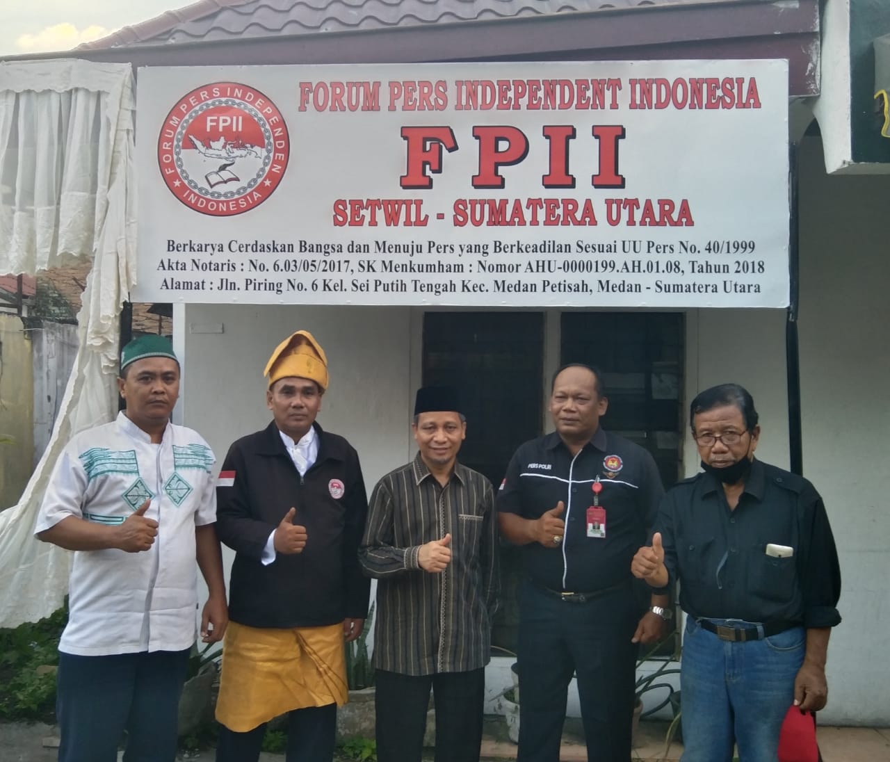 FPII Sumut Resmikan Kantor Sekretariatan Di Jalan Piring Medan