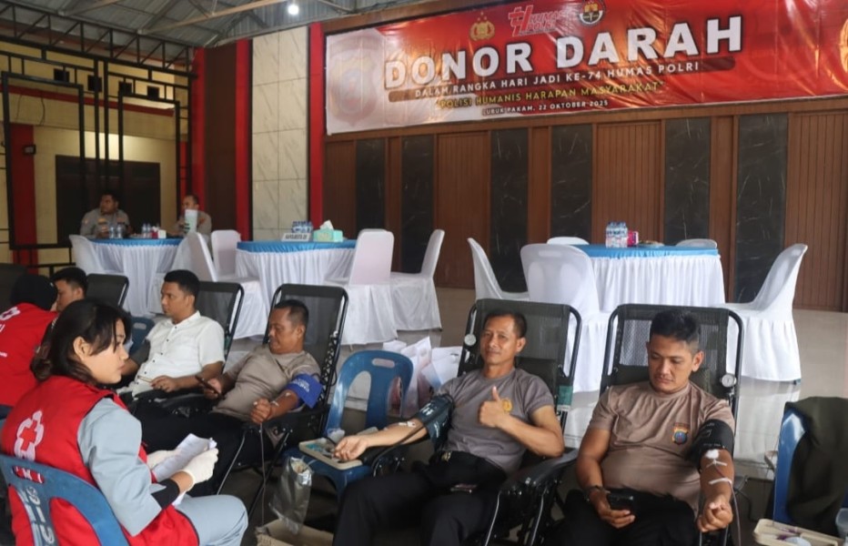 Polresta Deli Serdang Gelar Donor Darah Sambut Hari Jadi ke-74 Humas Polri