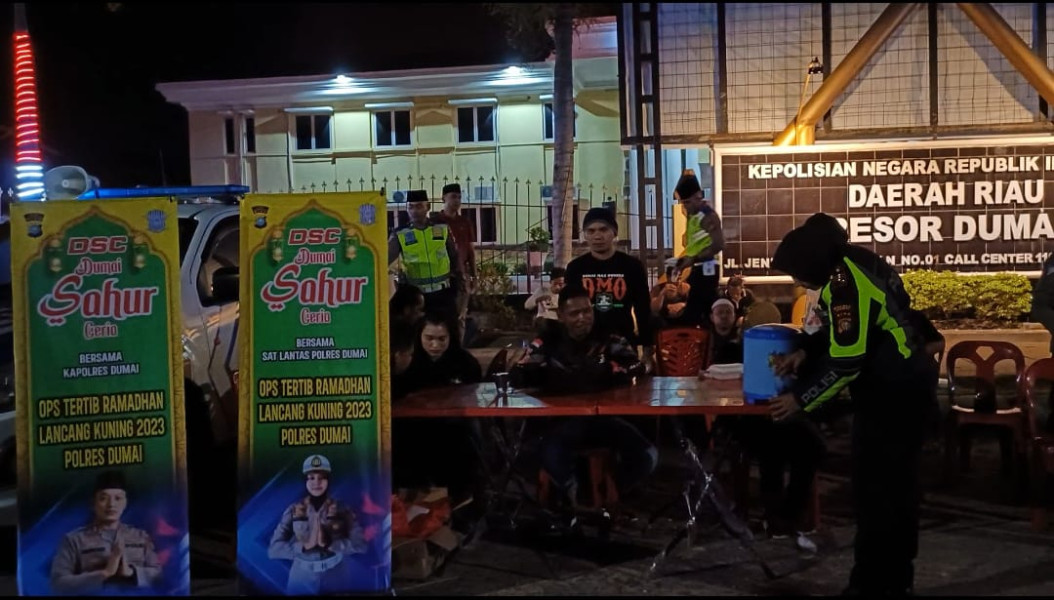 Jaga Ramadhan Tetap Kondusif satlantas Polres Dumai Gelar DSC