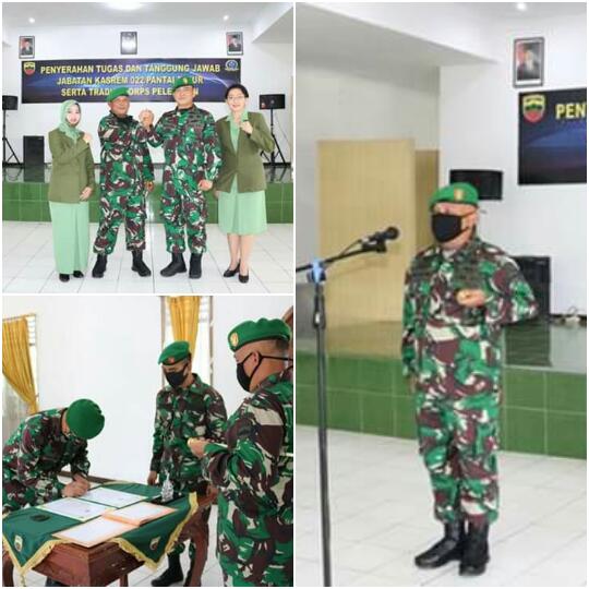 Danrem  022/Pantai Timur Pimpin Korps Raport Pindah Satuan Kepala Staf Korem