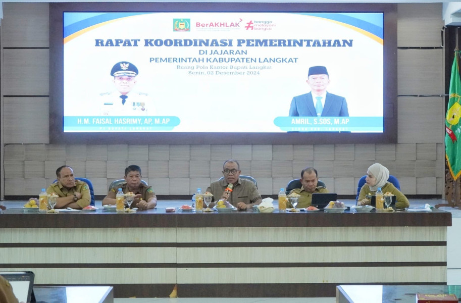 Pj. Bupati Langkat Pimpin RAKORPEM: Dorong Kolaborasi untuk Wujudkan Asta Cita Presiden RI