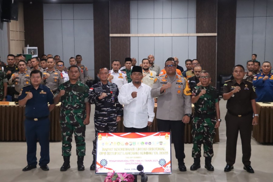 Polres Dumai Mengelar Rapat Koordinasi Lintas Sektoral Operasi Ketupat Lancang Kuning 2025