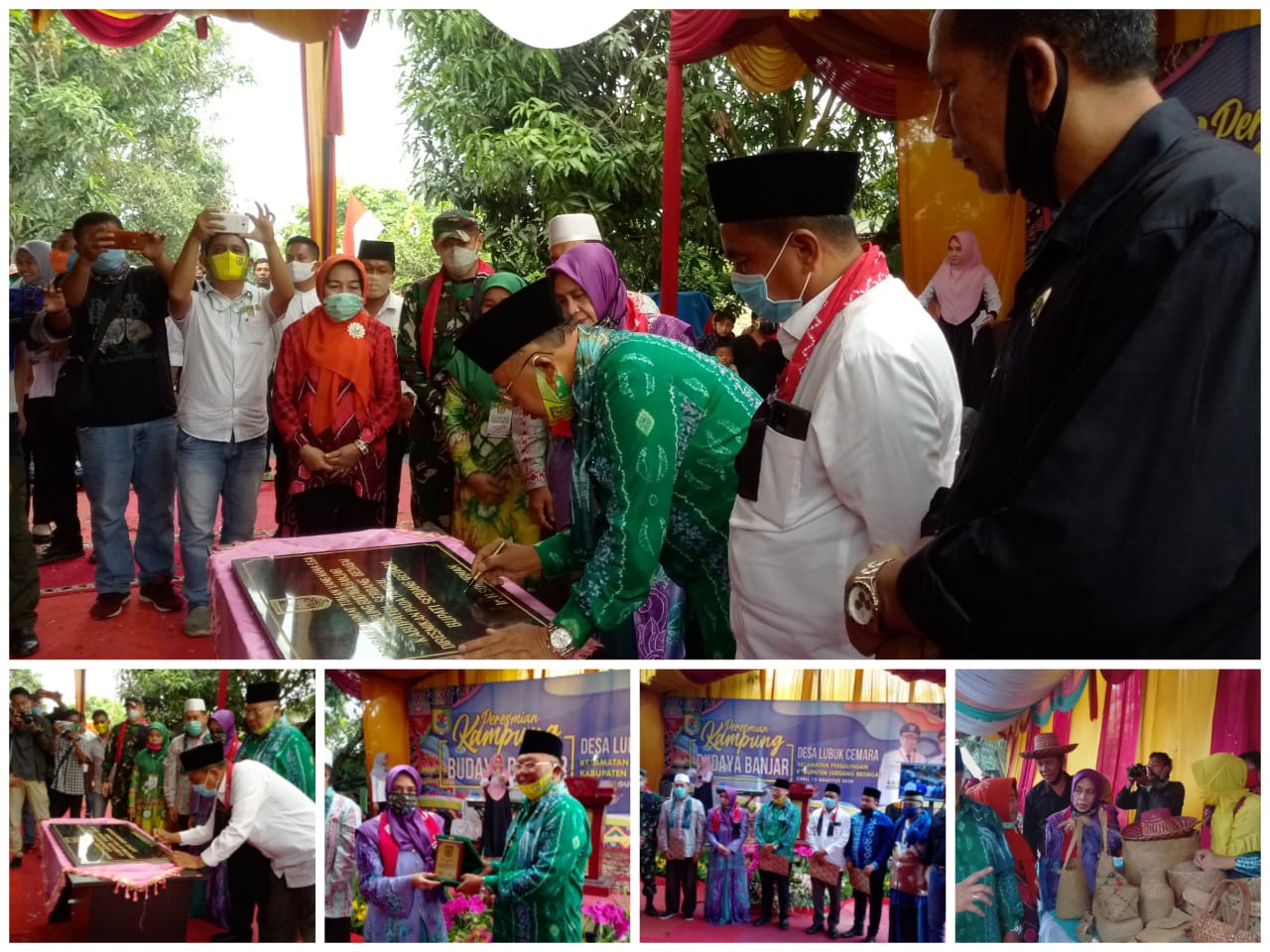 Bupati Sergai dan Walikota Banjarmasin Resmikan Kampung Budaya Banjar