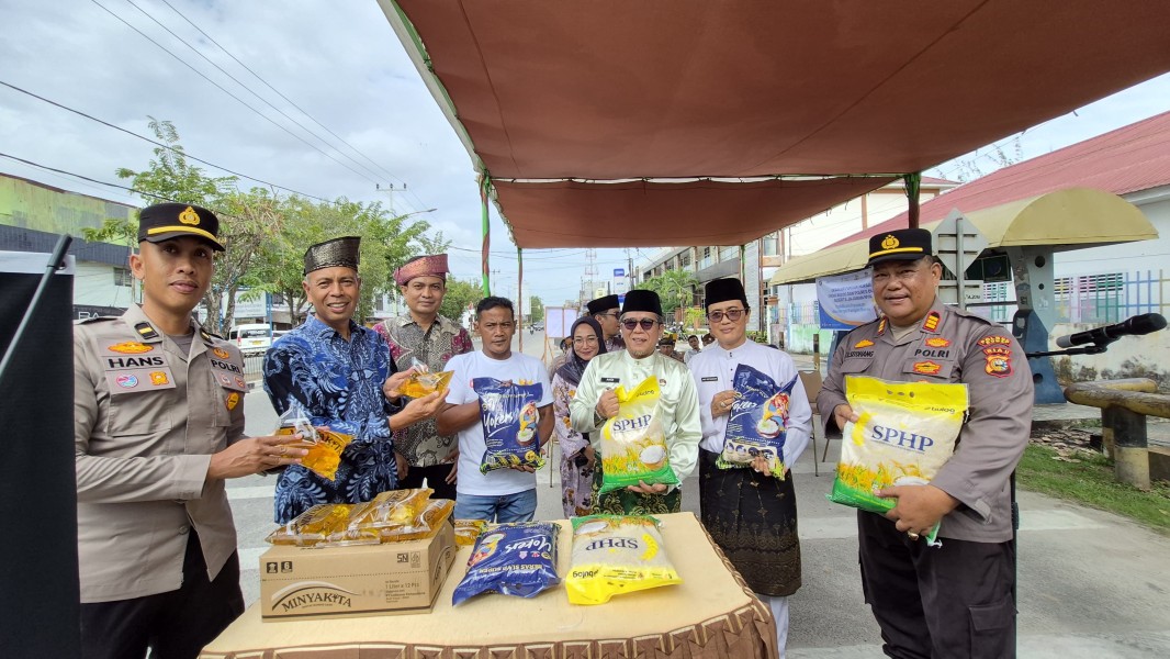 Kick Off Launching Gerakan Pangan Murah Digelar di Polres Dumai, Harga Bahan Pokok Lebih Terjangkau