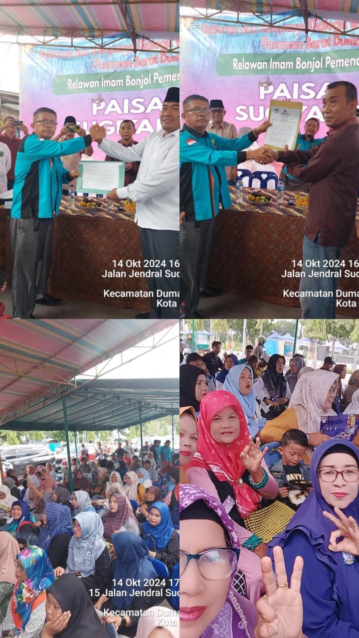 Keluarga Besar Pasaman-Pasaman Barat Posko Imam Bonjol Siap mendukung Paslon no. 3