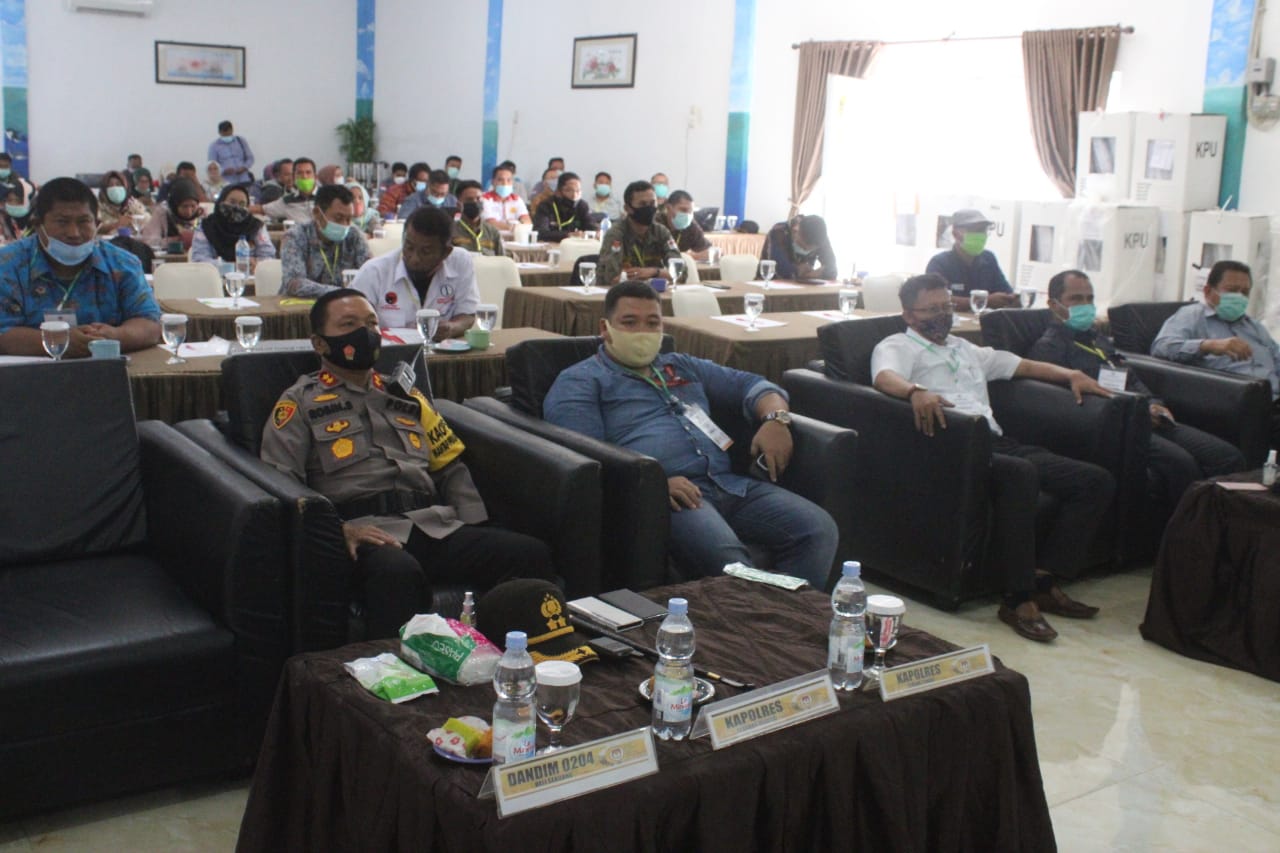 Kapolres Sergai Hadiri Kegiatan Rekapitulasi dan Penetapan Hasil Penghitungan Suara Pilkada Bupati d
