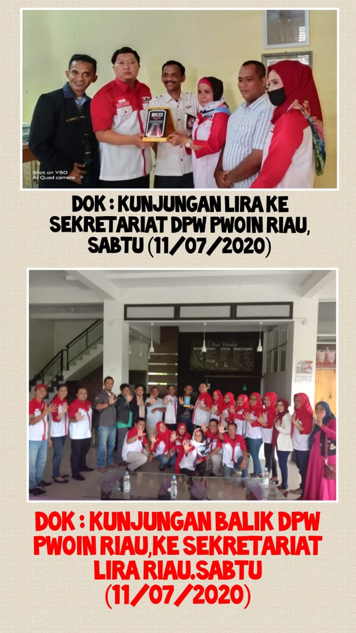 Jalankan  Program dan Pererat Tali Silaturahmi,  DPW PWOIN Kunjungi DPW LSM LIRA Riau