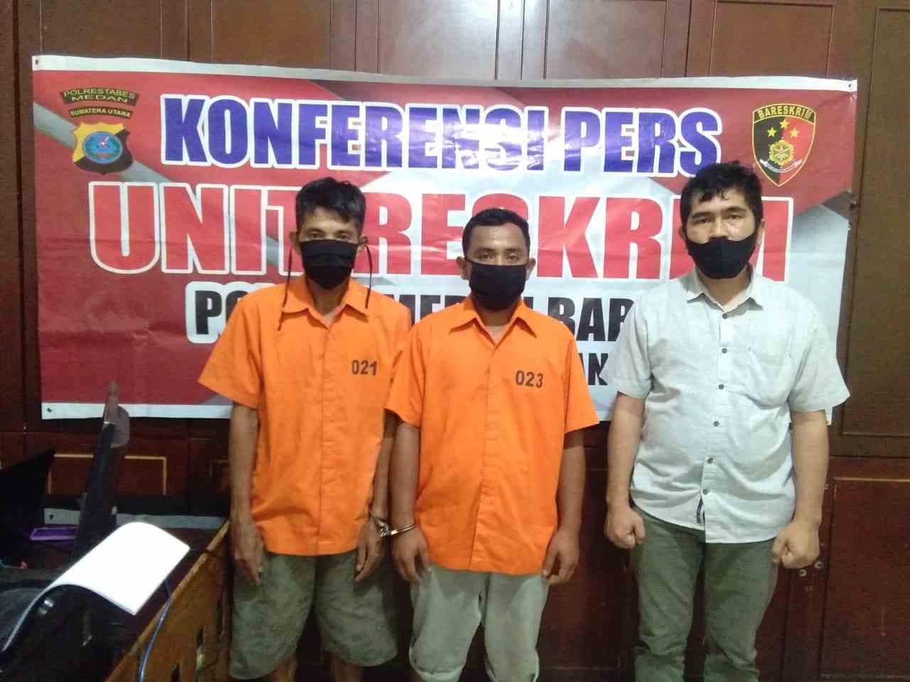 Lagi, Unit Reskrim Polsek Medan Baru Amankan Dua Orang Pelaku Penyahgunaan Narkotika