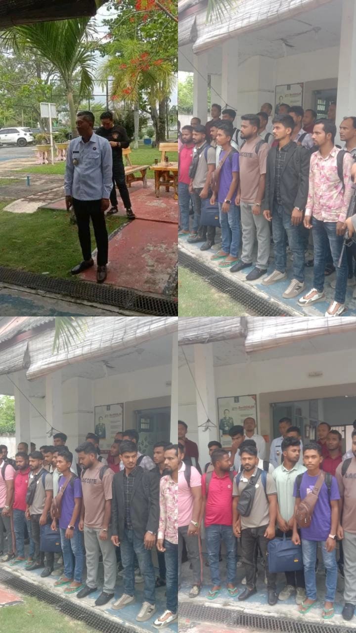 Pemberangkatan 28 Orang WNA Bangladesh Disaksikan langsung Kakanim Imigrasi Kelas I TPI Dumai