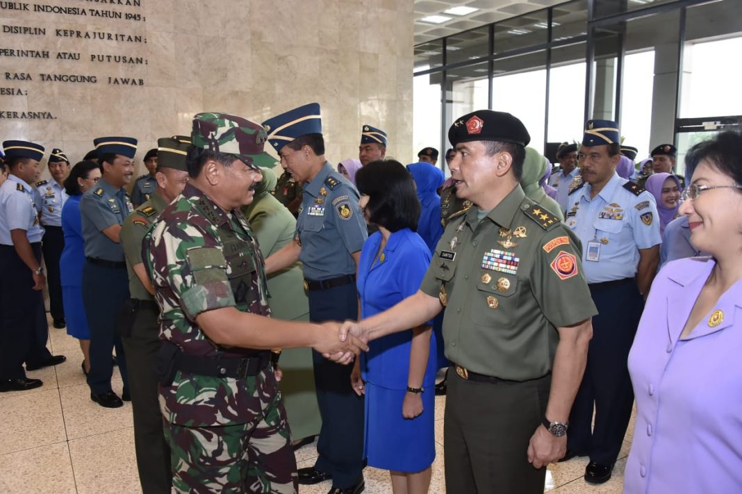 Panglima TNI Terima Laporan Korps Kenaikan Pangkat 57 Pati TNI