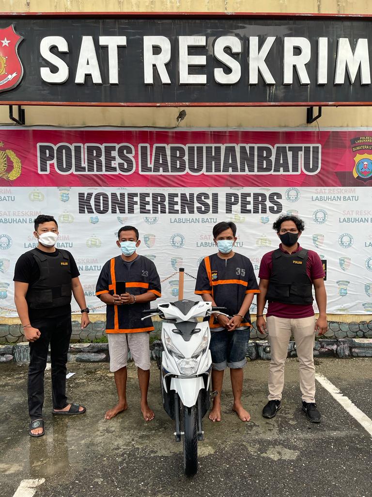 Tekab Polres Labuhanbatu Ungkap Pelaku Curanmor dan Penadah 
