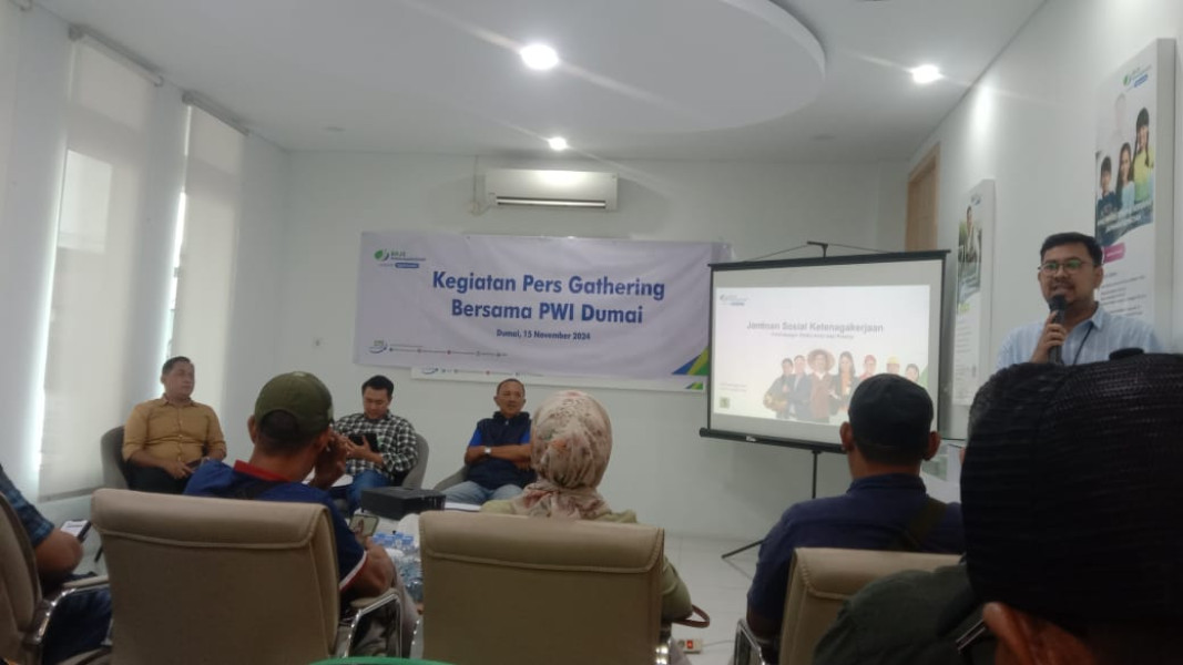 BPJS  Ketenagakerjaan Cabang Dumai Pers Gathering Bersama PWI Dumai.