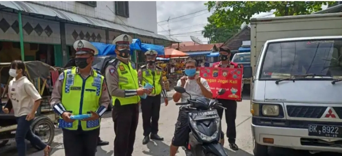 Antisipasi nya Penyebaran Covid-19.Polresta Deli Serdang Gencarkan Operasi Yustisi