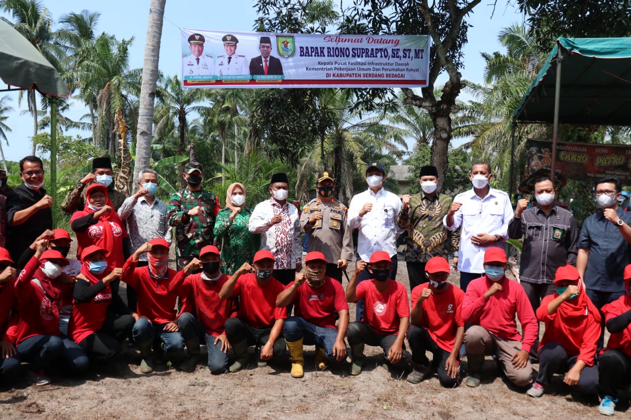 Bupati-Wabup Sergai Resmikan infrastruktur Jalan Hotmix di Teluk Mengkudu