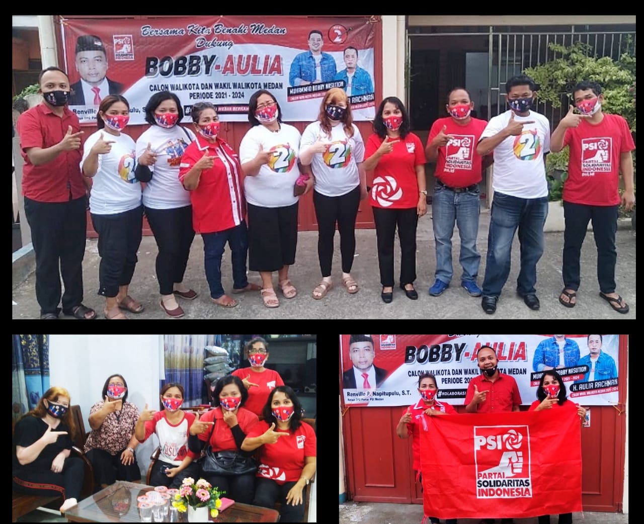 PSI BLUSUKAN PENYAMPAIAN VISI MISI BOBBY-AULIA KEPADA WARGA DI KEC.MEDAN TIMUR