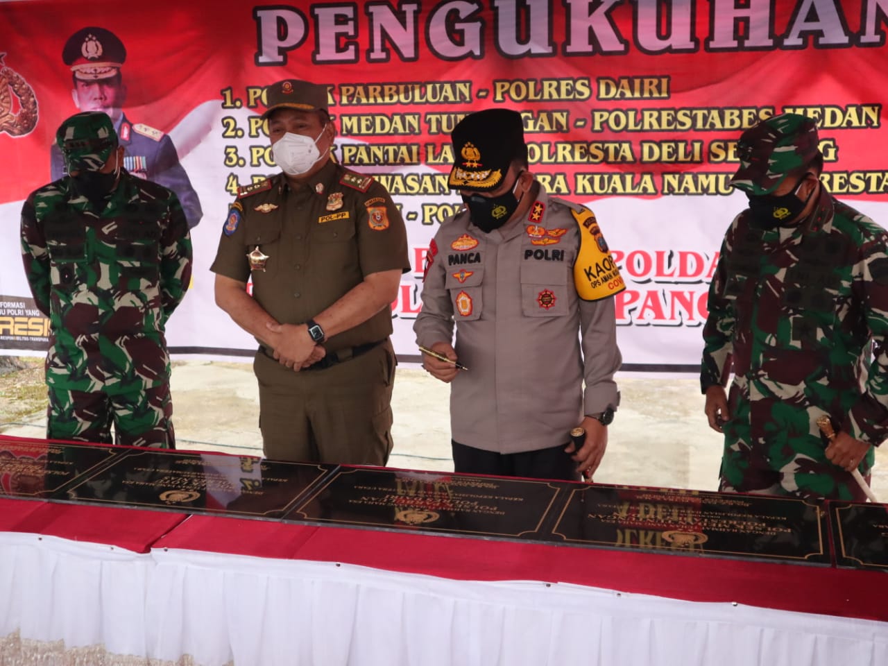 Kapolda Sumut Resmikan Pembentukan 5 Polsek Baru