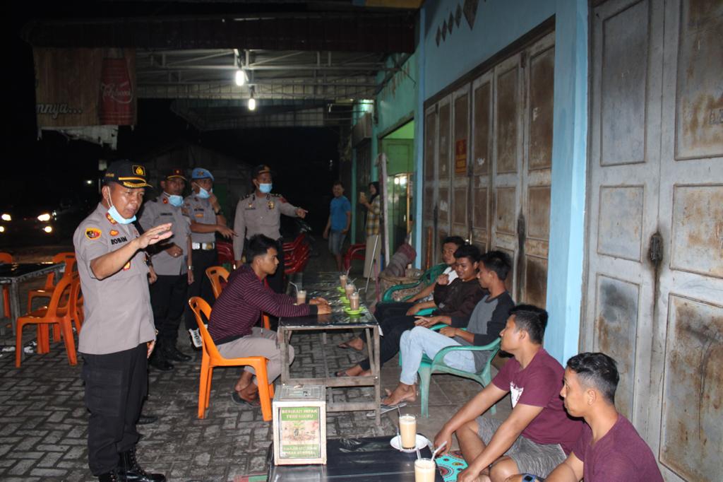 Cegah Covid19, Polres Sergai Gelar Patroli Preventif Gabungan  TNI dan Sat Pol PP