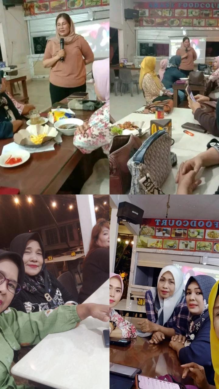 Srikandi Grib Jaya  Kota Dumai Ketua Rahmayeni Adakan Rapat Internal Persiapan Untuk Pelantikan Bersama Tim