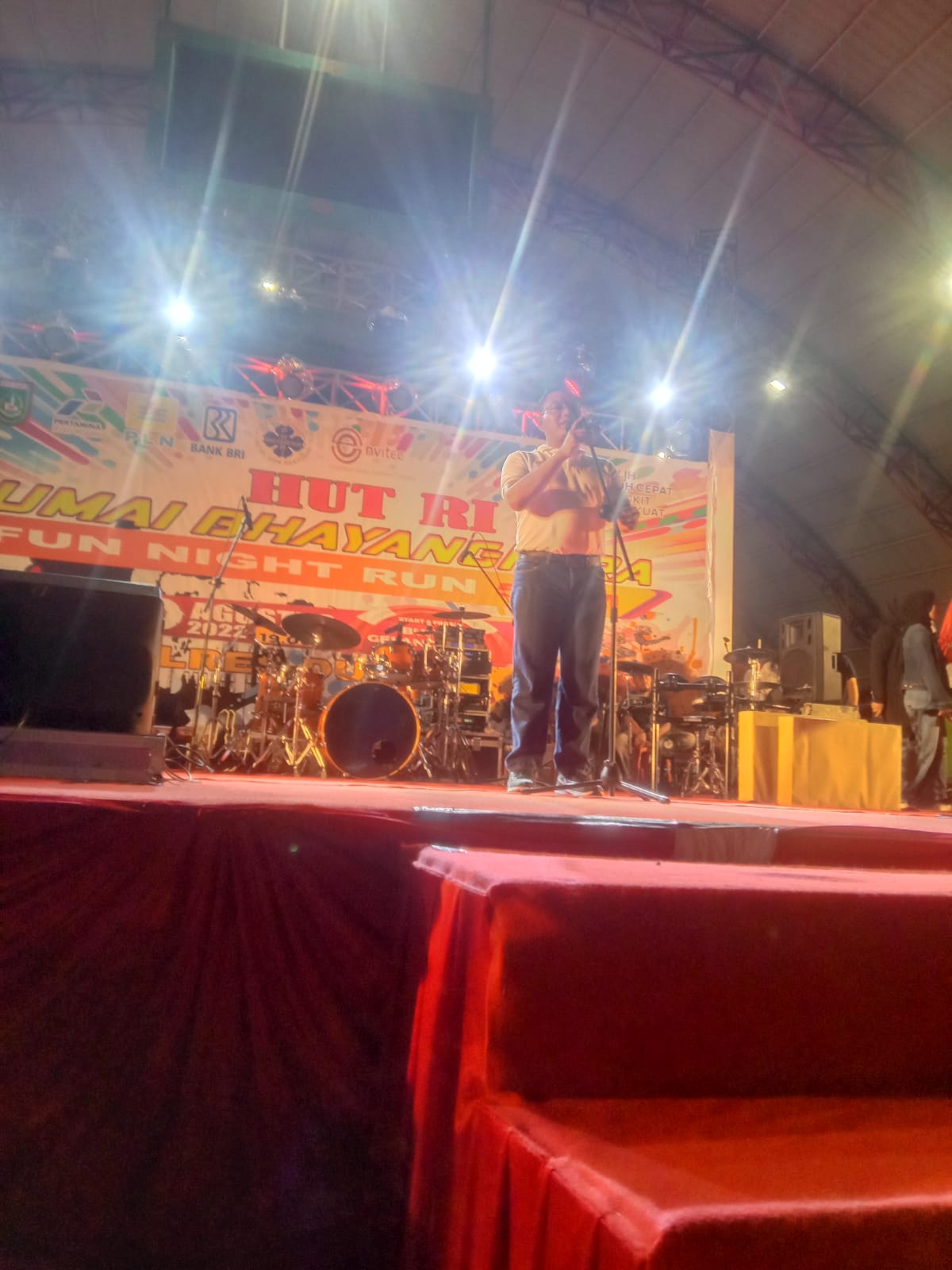 HUT RIke-77, Polres Dumai Gelar Fun Night Run Bhayangkara