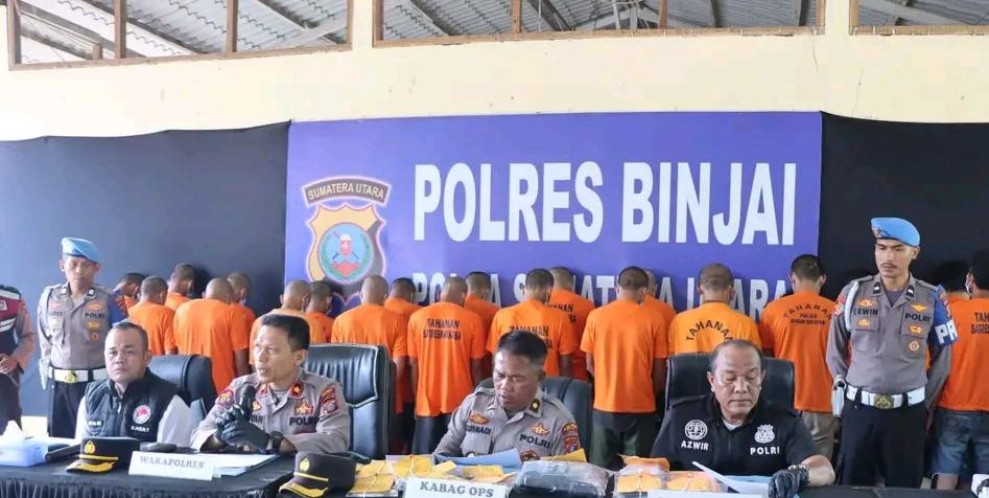 Polres Binjai Tegaskan Komitmen Perangi Narkoba, Operasi Antik TOBA 2026 Ungkap 23 Kasus dan 28 Tersangka