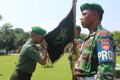 Letkol Inf Enrico Setiyo Nugroho Pimpin Sertijab Komandan Kompi Yonif 407/Padma Kusuma Tegal
