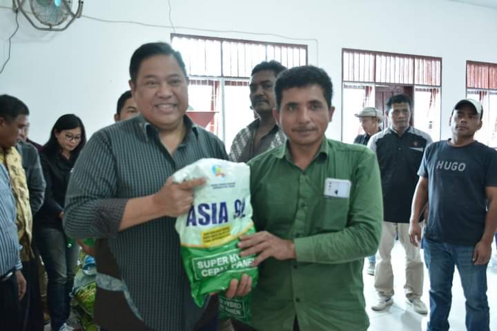 Canangkan KUR Klaster Jagung, Bupati Dairi Bagikan Bibit Jagung Hibrida dan Alat Pertanian