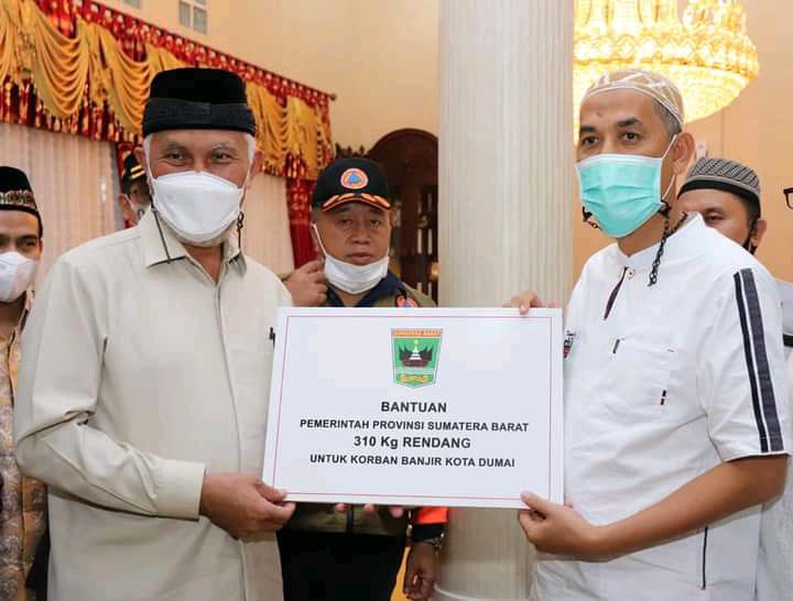 Wali Kota Dumai Sambut Kedatangan Gubernur Sumbar Di Kediaman