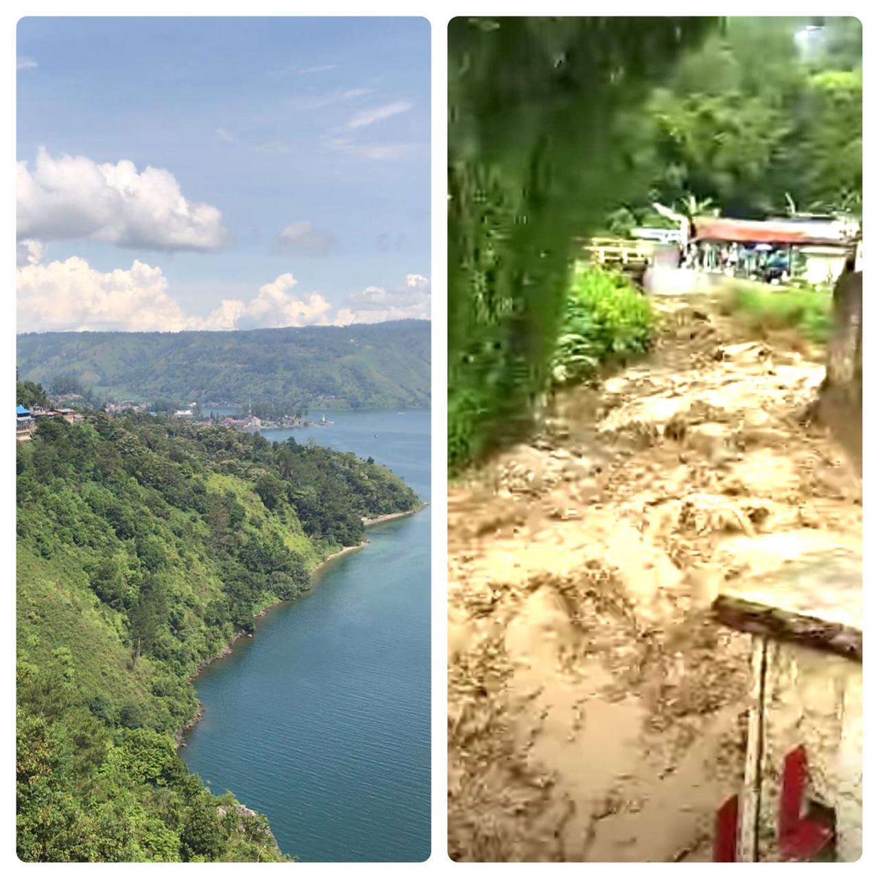 Banjir Bandang Parapat, Walhi Sumut : Ada Korporasi Besar Kuasai Hutan Sekitar Danau Toba 