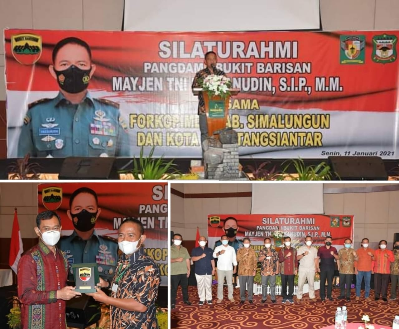 Pangdam I/BB Silaturahmi dengan FKPD Simalungun dan P. Siantar 