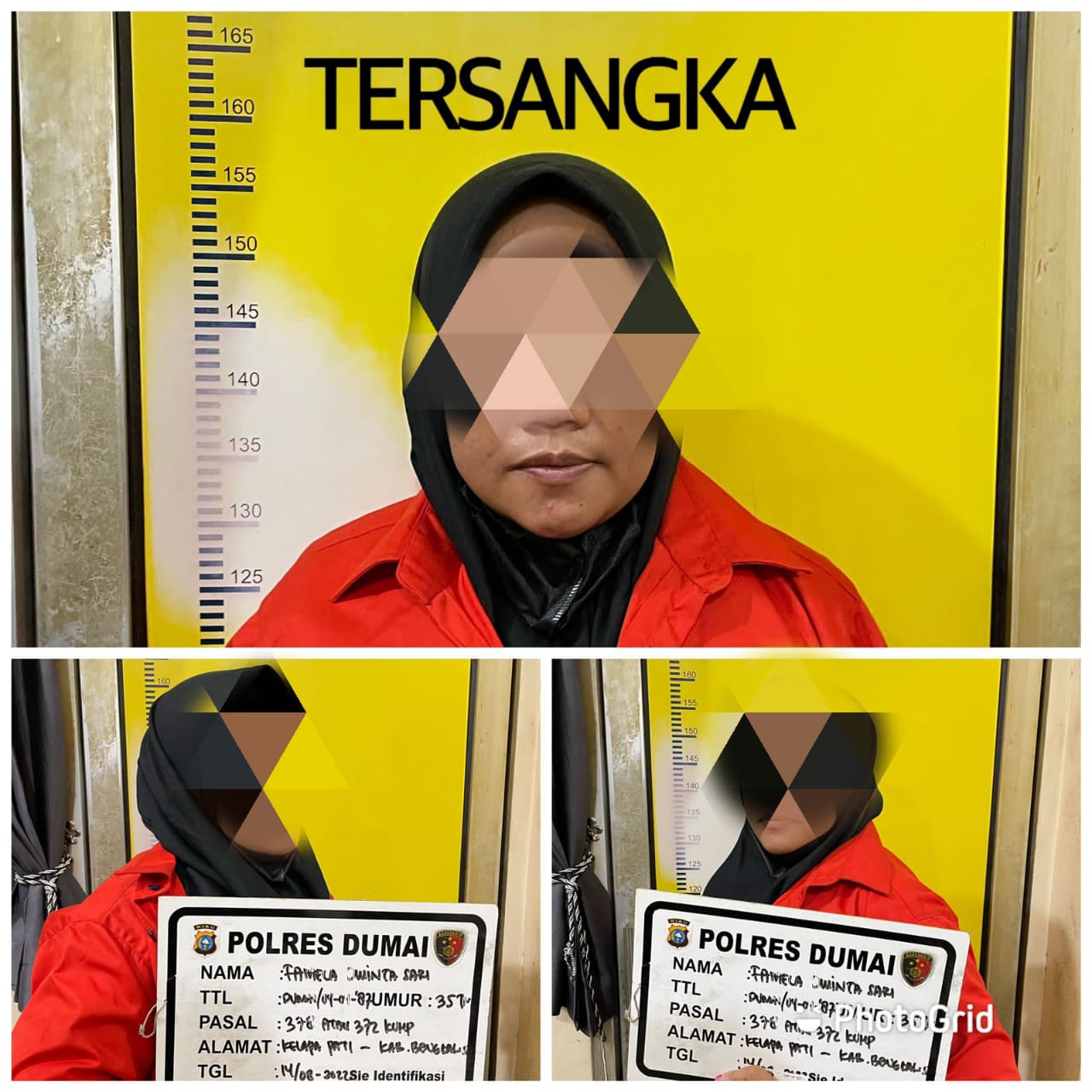 Satreskrim Polres Dumai Amankan Oknum ASN Tsk Kasus 372 dan 378