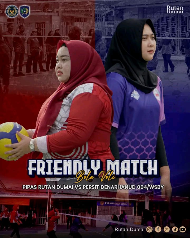 Friendly Match Bola Voli, PIPAS Rutan Dumai VS Persit Denarhanud 004/WSBY