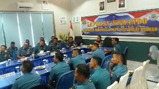 Pangmabar Laksanakan  Kunker di Lanal Tanjung Balai Asahan