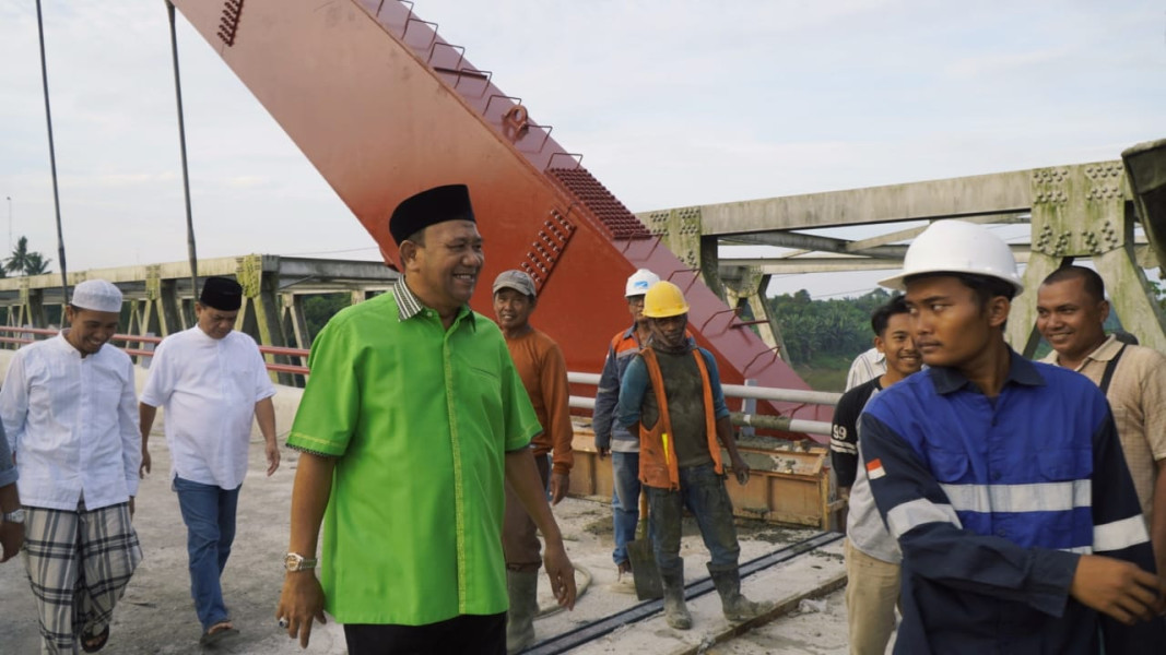 H-7 Lebaran Jembatan Wampu Dioperasikan, Syah Afandin Berterimakasih ke Presiden Jokowi