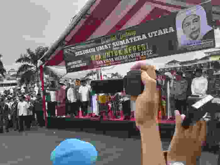 Bersama Forkompimda Sumut, Habib Lutfi Ali Yahya Lepas Kirab Merah Putih