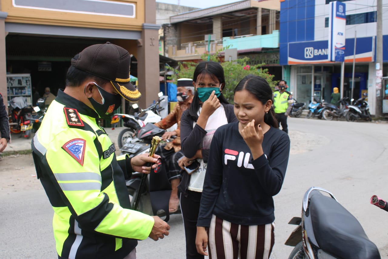 Pimpin Ops Yustisi, Kapolres Sergai: Ayo...Masyarakat Patuhi Protokol Kesehatan